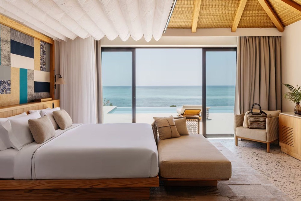 An ocean-view room at Meliá Zanzibar
