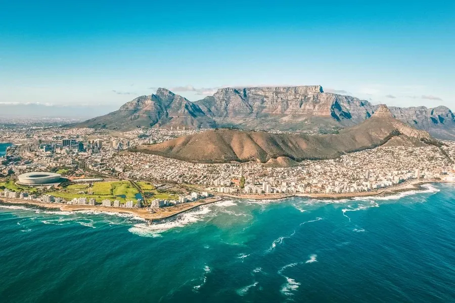 Cape Town below Table Mountain