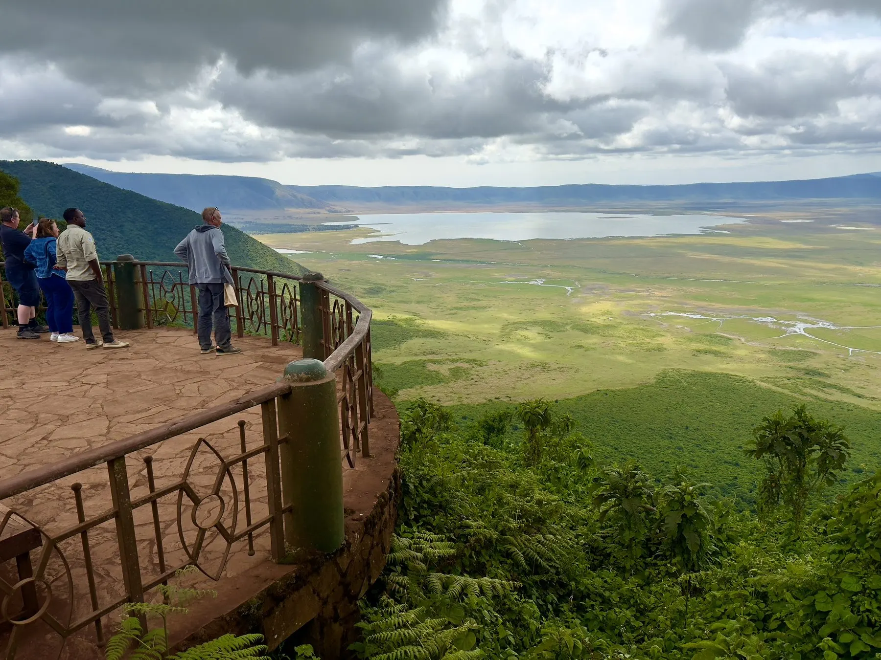 The Ngorongoro Crater seen from the rim, Tanzania