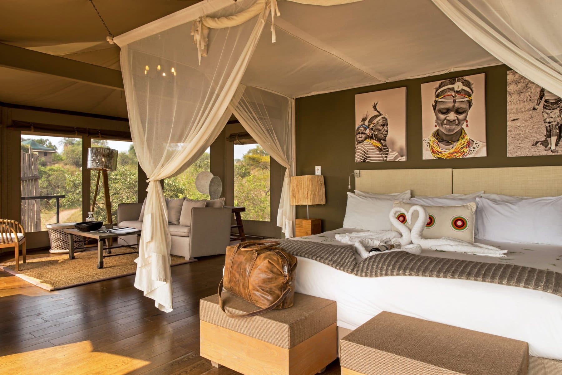 Asilia Sayari tented camp in the northern Serengeti