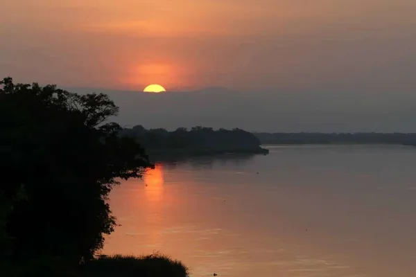 Sunset over Lake Victoria at Entebbe