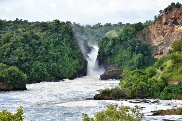The Nile forcing through the narrow gap at Murchison Falls